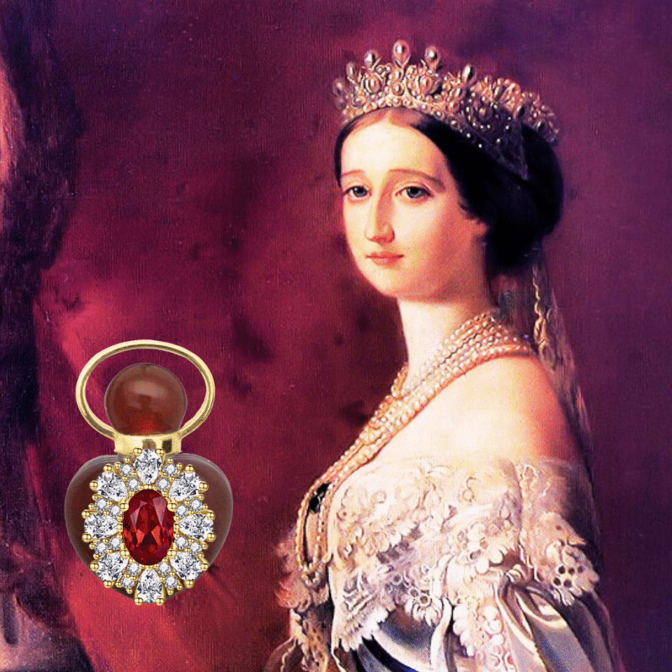 RUBY "EUGENIE'S FLAME" MINI PERFUME AMULET NECKLACE - Image 4