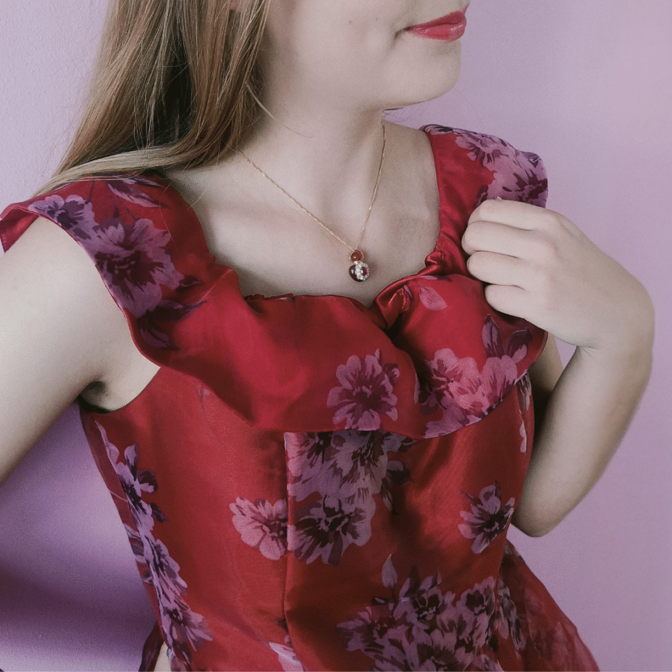 RUBY "EUGENIE'S FLAME" MINI PERFUME AMULET NECKLACE - Image 6