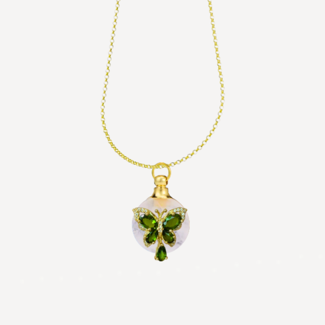 QUEEN SWALLOWTAIL Diopside Perfume Talisman Necklace - Image 2