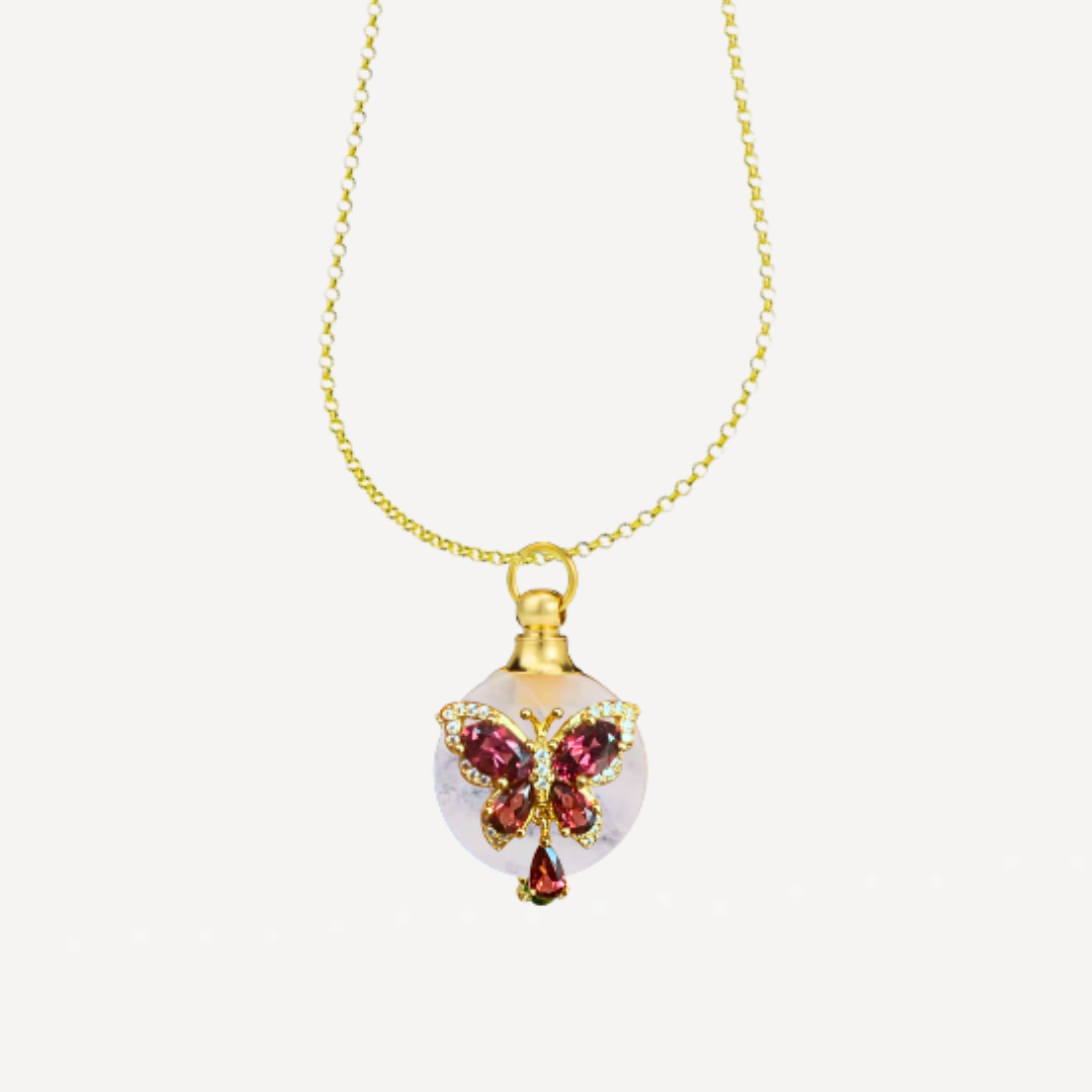 PRINCESS AMATHEA Red Pyrope Garnet Perfume Talisman Necklace - Image 2