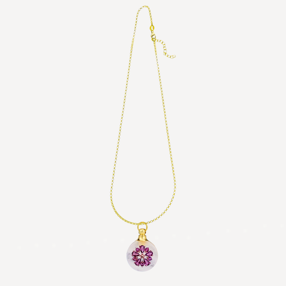 BARONESS PEONIA Red Pyrope Garnet Perfume Talisman Necklace - Image 3