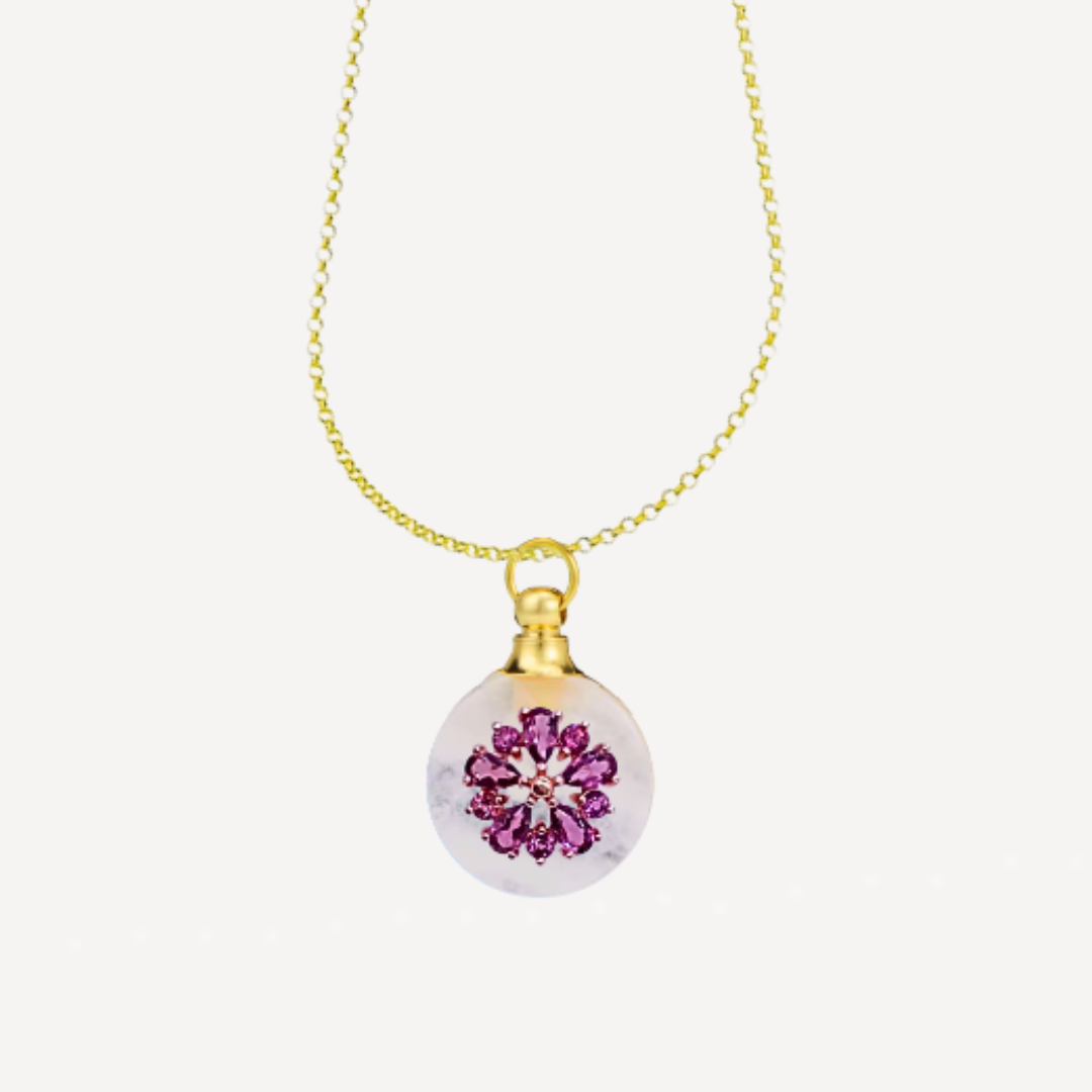 BARONESS PEONIA Red Pyrope Garnet Perfume Talisman Necklace - Image 2