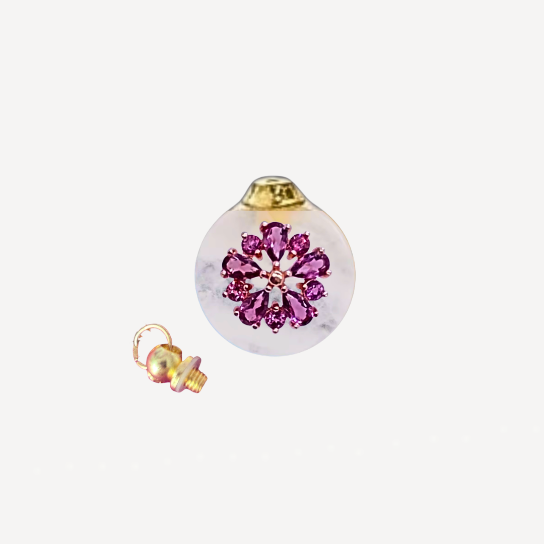 BARONESS PEONIA Red Pyrope Garnet Perfume Talisman Necklace - Image 3