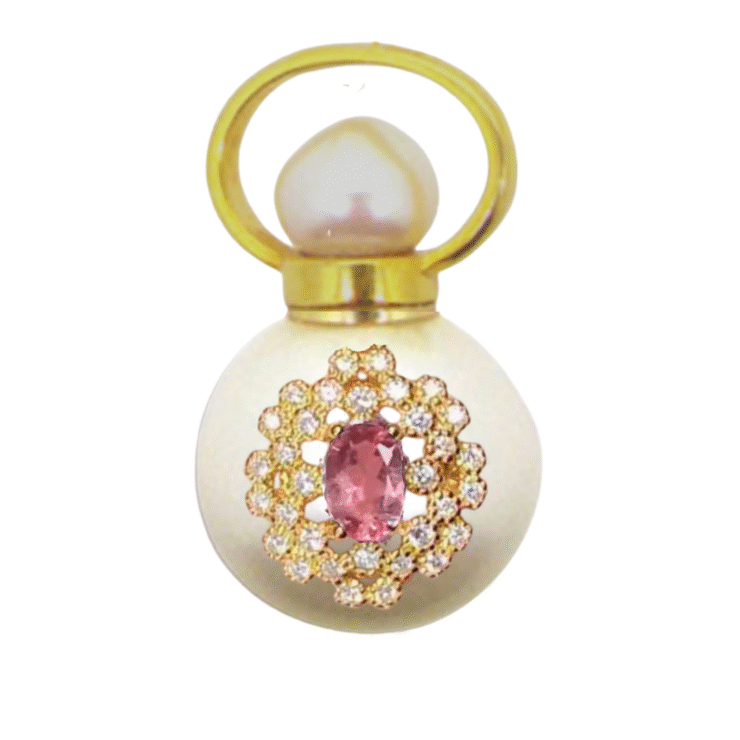 COMING WINTER 2025! Pink Tourmaline Freshwater Pearl Perfume Talisman