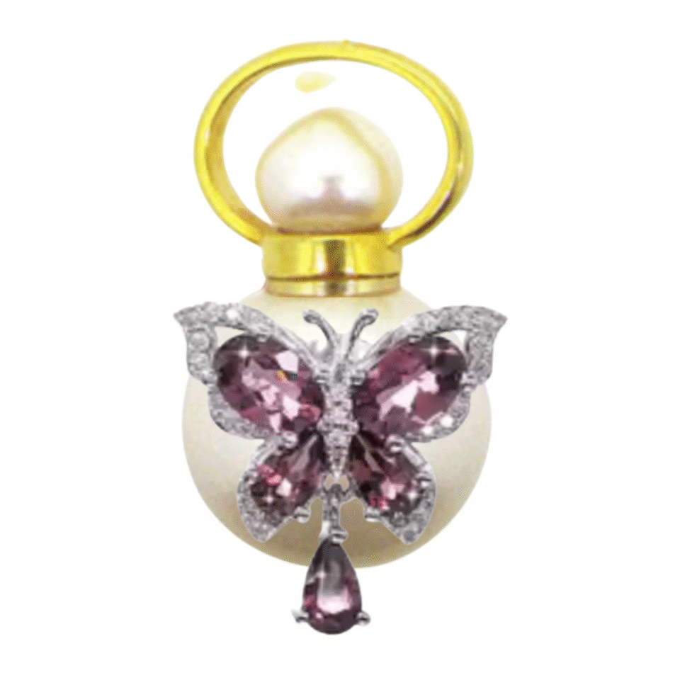 COMING WINTER 2025! Amethyst Freshwater Pearl Perfume Talisman Necklace