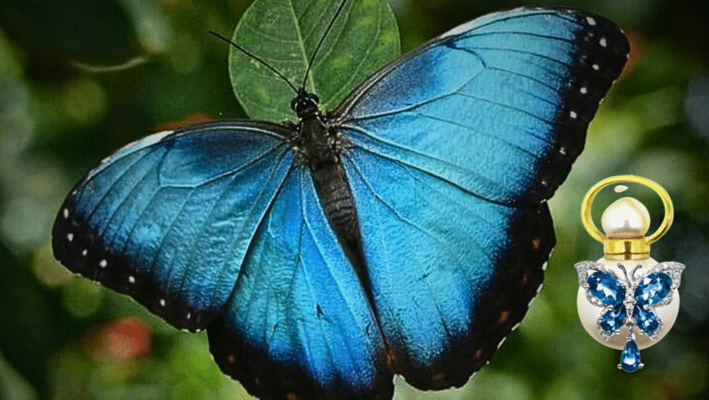 Leiliaani Blue Morpho Butterfly