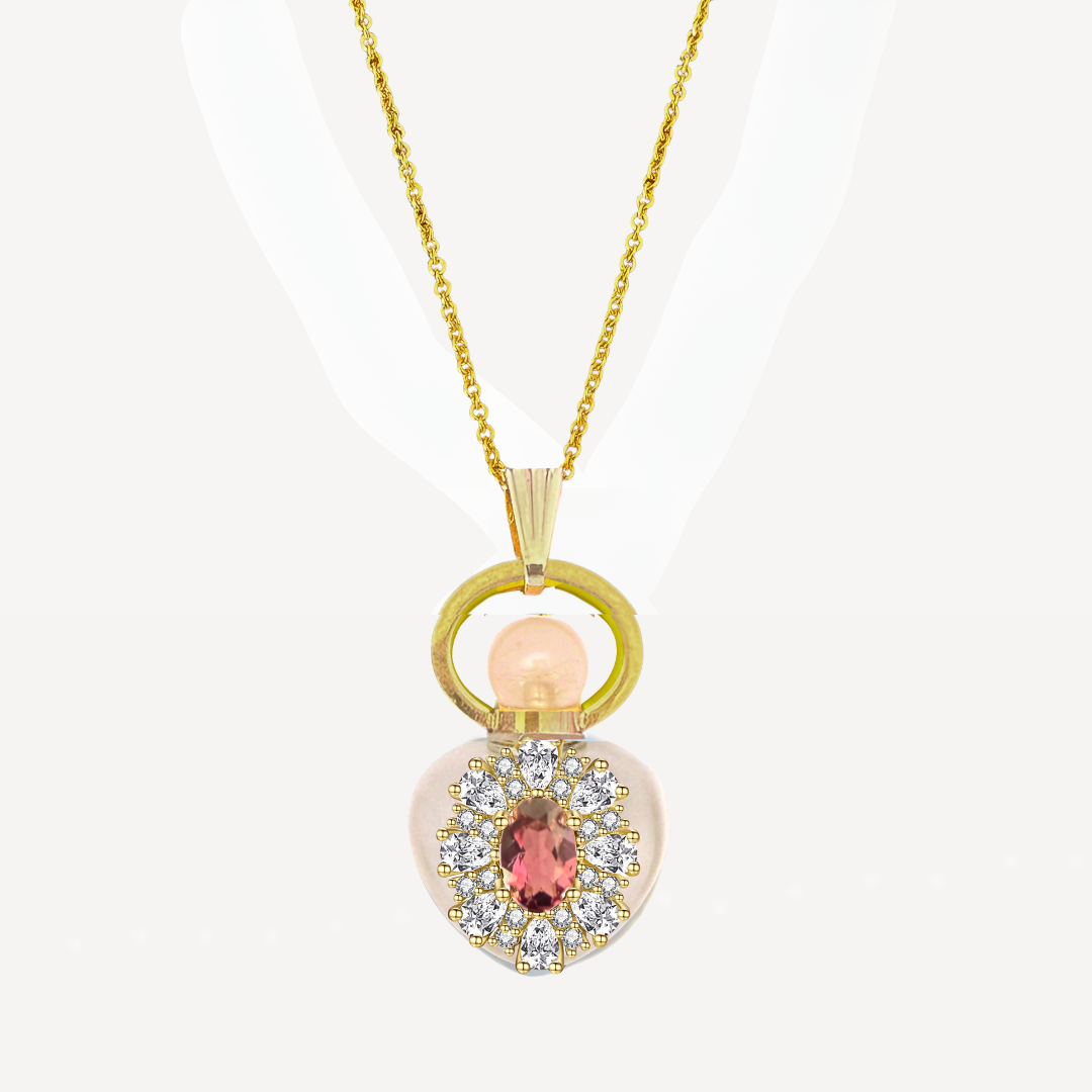 PYROPE “CATHERINE’S GRACE” MINI PERFUME AMULET NECKLACE - Image 2