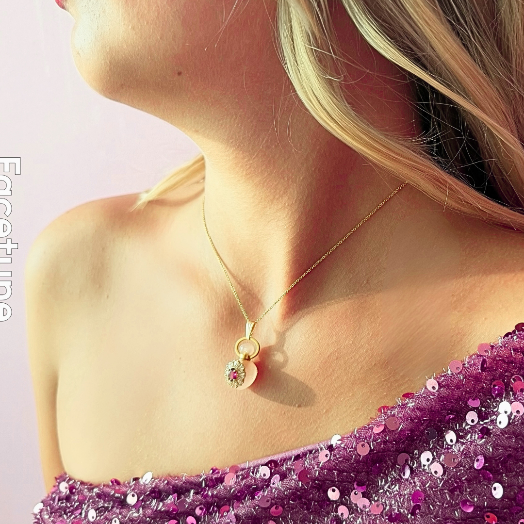 PYROPE “CATHERINE’S GRACE” MINI PERFUME AMULET NECKLACE - Image 3